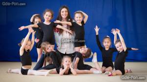 gymnastics, child girls, sport