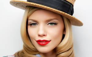    hat, american actress, lips