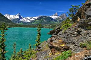    , , saint mary lake, montana, , glacier national park