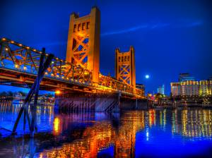 , Tower Bridge Evening, Sacramento, California,   , 