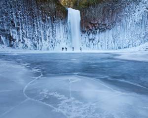 Frozen Abiqua, Oregon, USA
