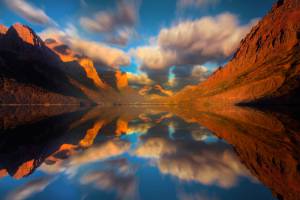 mirror visions - saint marys lake, montana, glacier national park