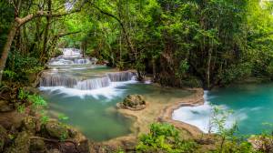 Thailand, , Kanjanaburi, Waterfall